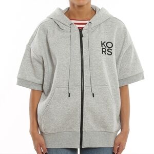 MICHAEL KORS Printed logo grey hoodie